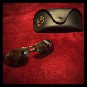 Gun Metal Polarized Silver Ray Ban